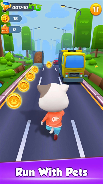 加菲猫跑酷截图1