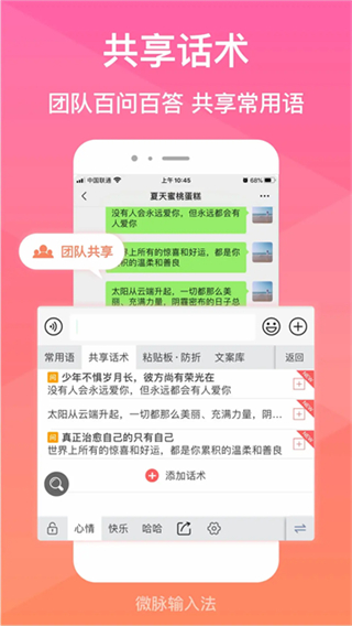 微脉输入法截图1
