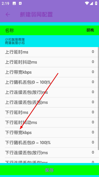 胡桃弱网10.0参数