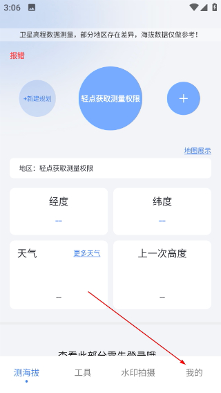 海拔高度表