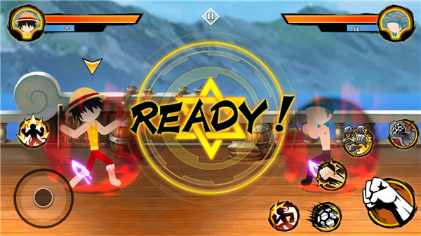 Stickman pirate fight