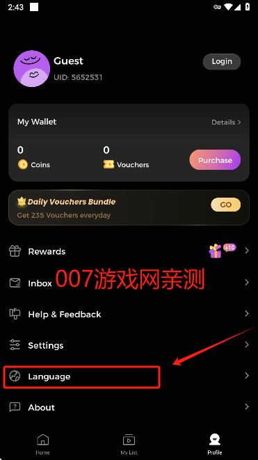 MiniShorts短剧语言选择 MiniShorts短剧语言选择
