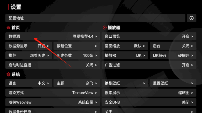 龙王4K数据源管理