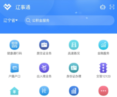 辽事通健康码app界面