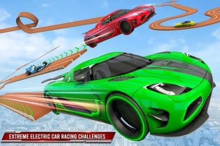 Electric Car Ramp Stunt 2021截图3