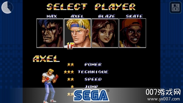 Streets of Rage 2(怒之铁拳2手游经典版)截图1